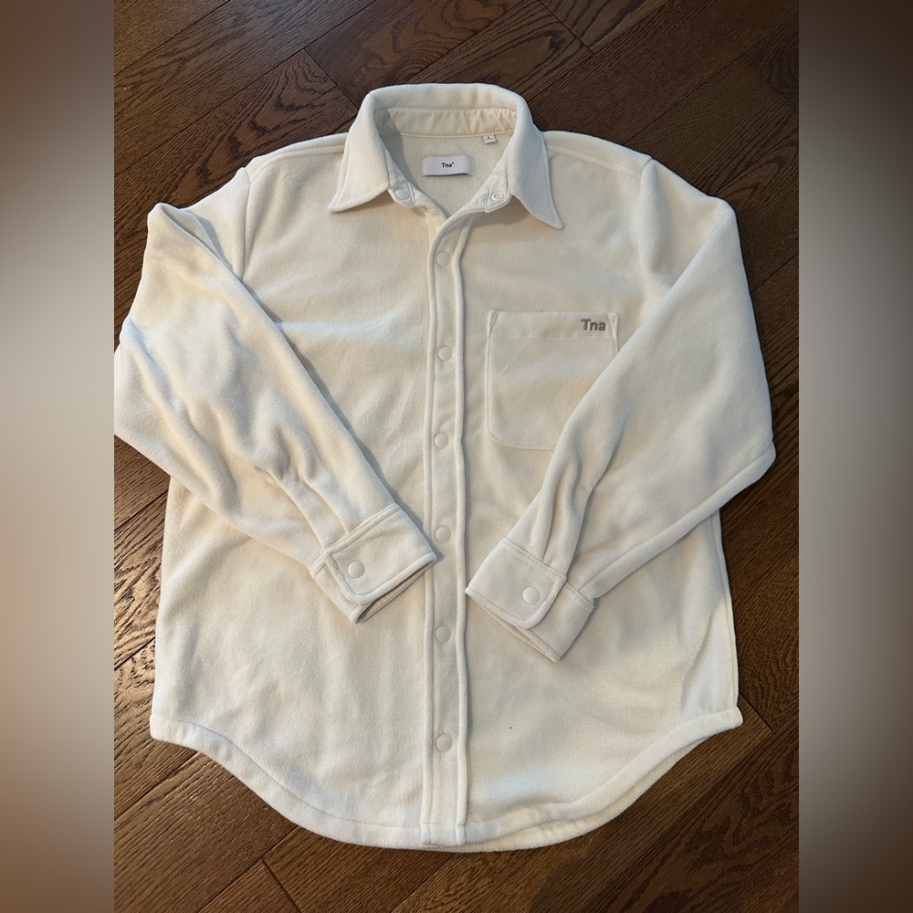 Aritzia TNA Cream Fleece Shirt